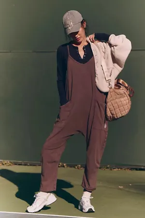 Free People: Hot Shot Onesie in Dark Espresso