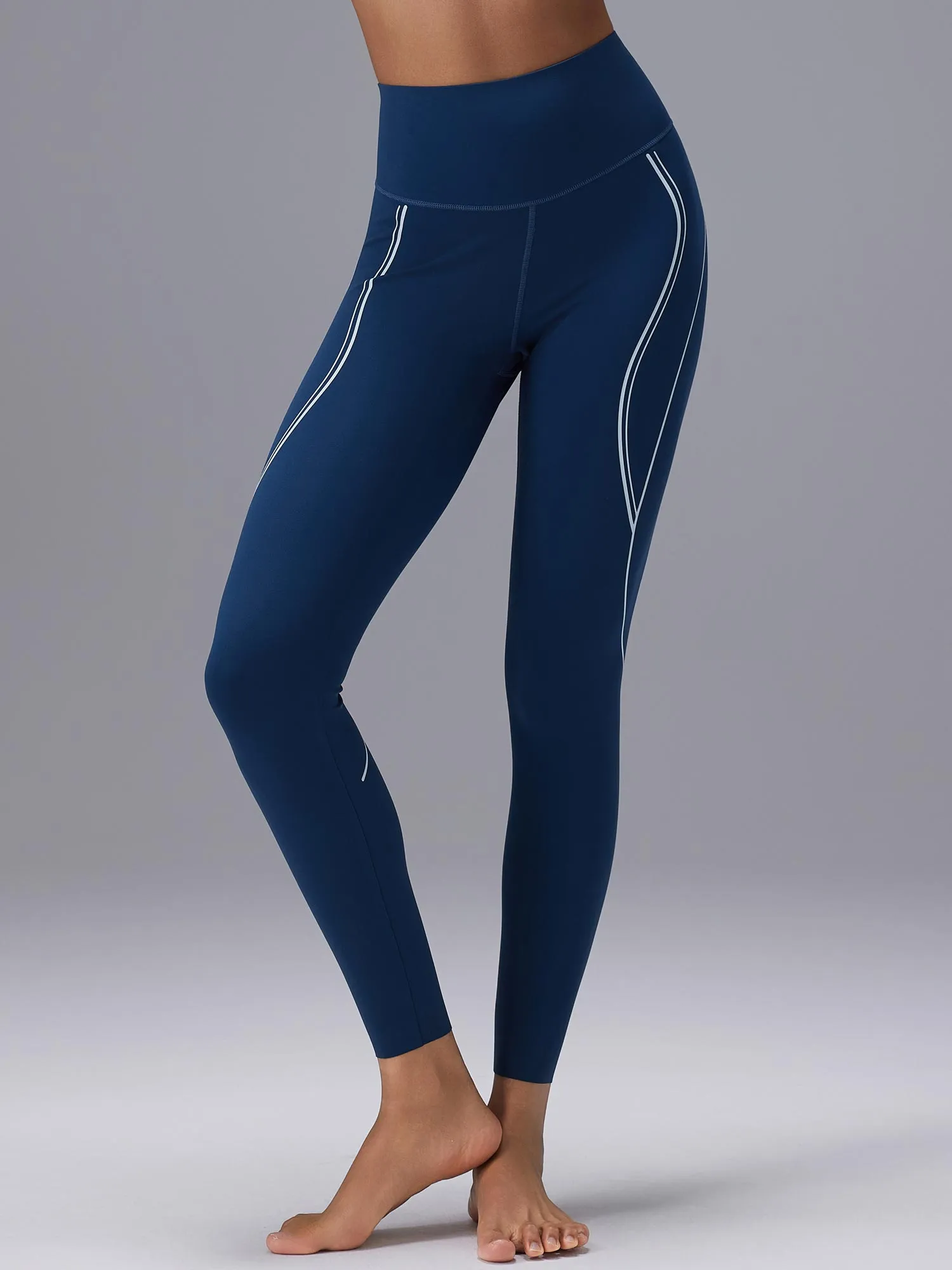 Freeleaf 25" High Rise Stripe Print Leggings