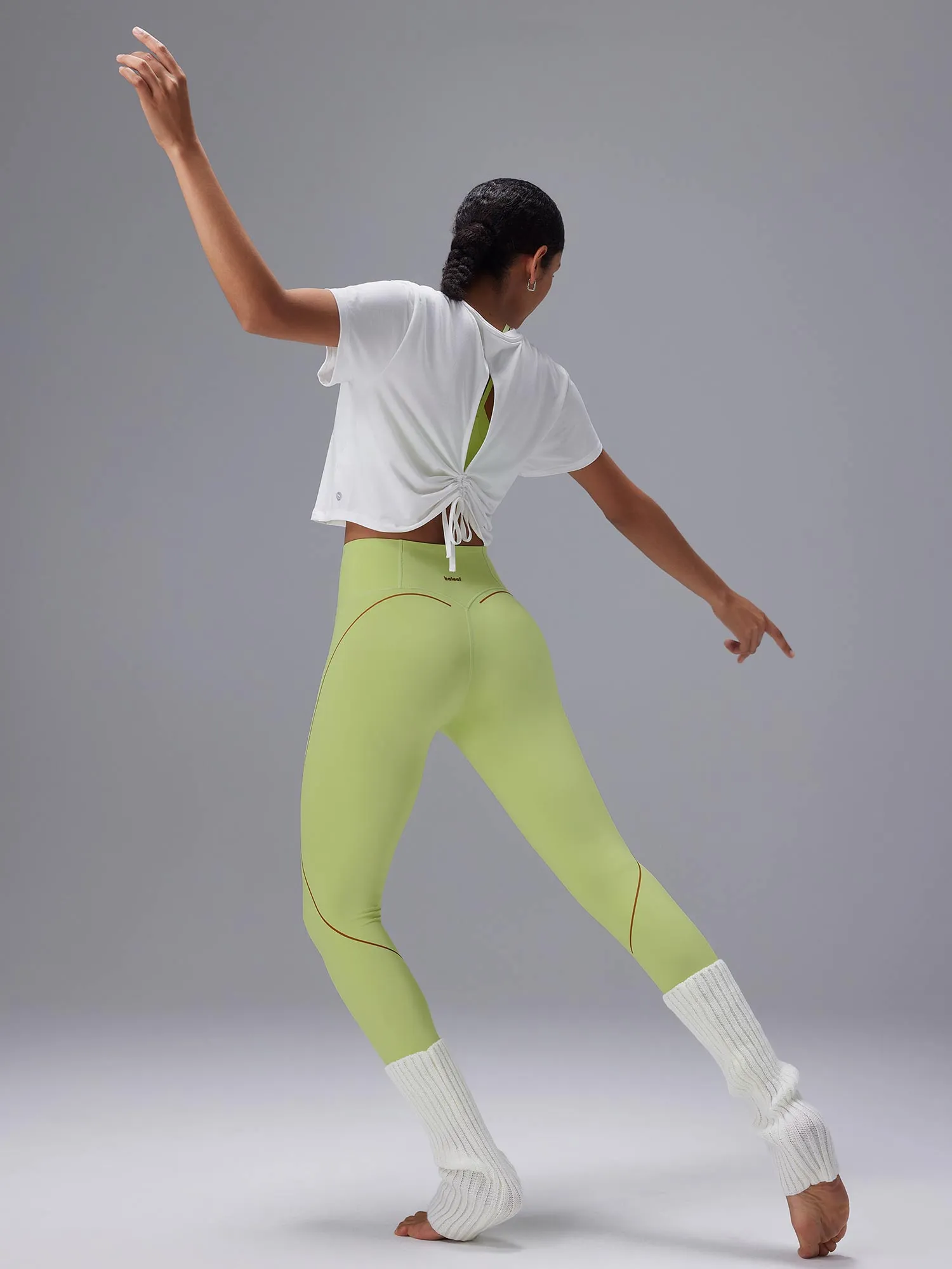 Freeleaf 25" High Rise Stripe Print Leggings