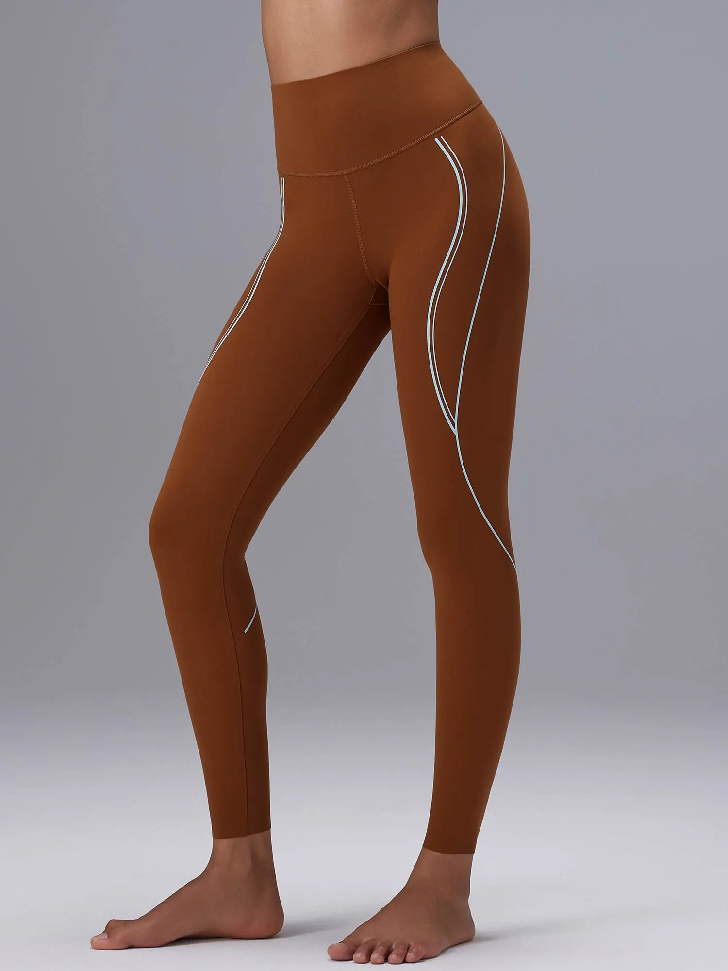 Freeleaf 25" High Rise Stripe Print Leggings