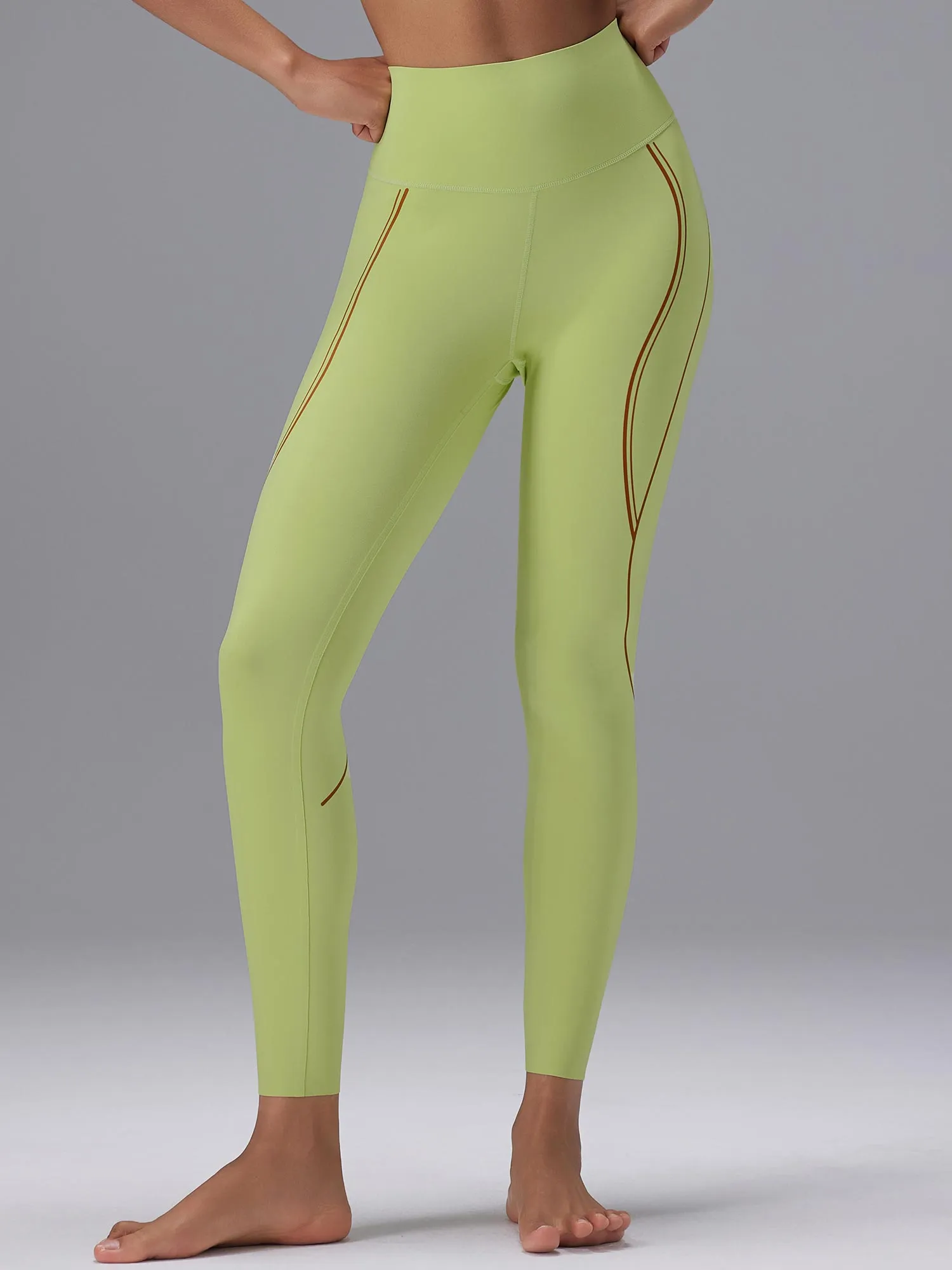 Freeleaf 25" High Rise Stripe Print Leggings