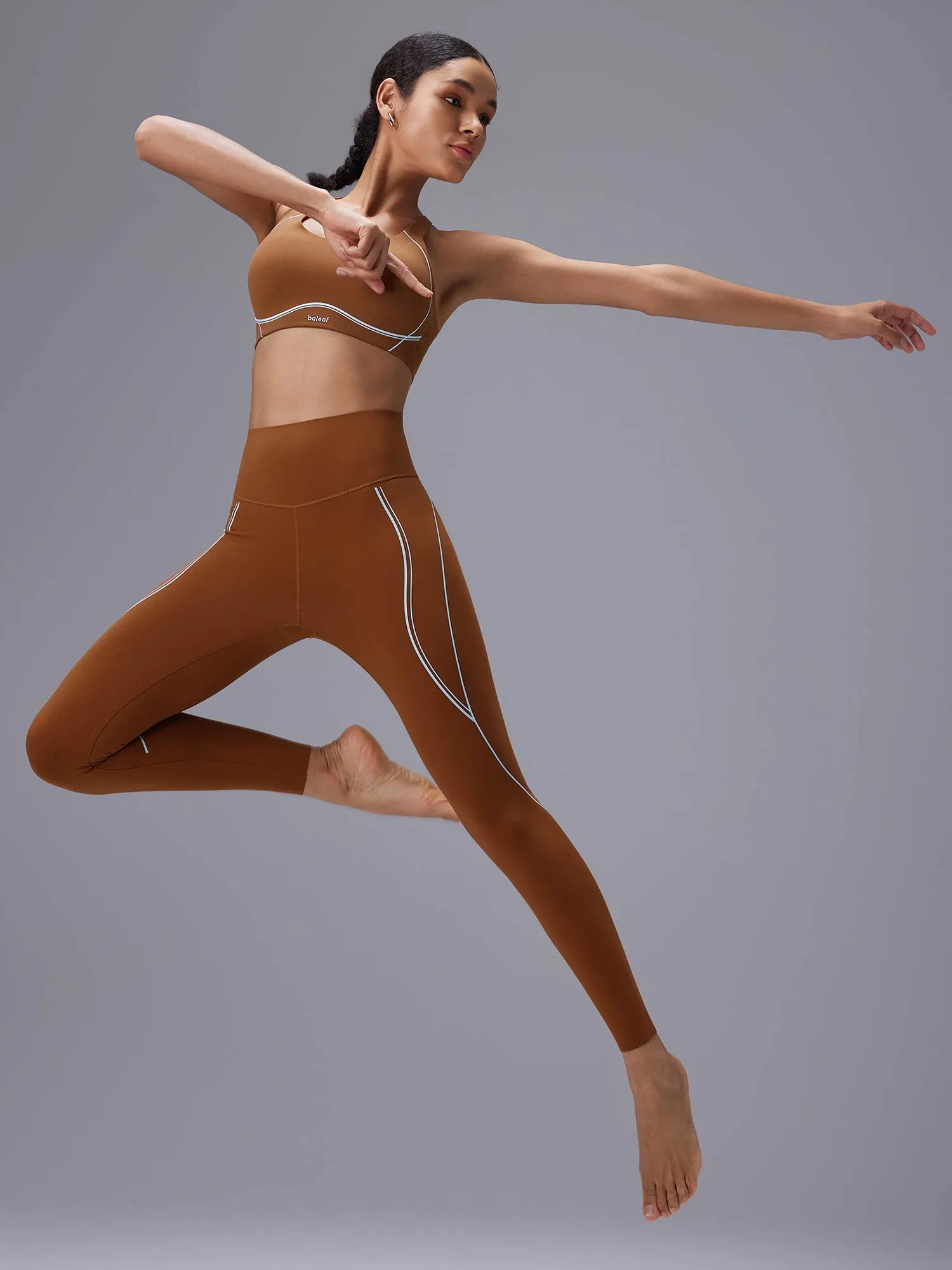 Freeleaf 25" High Rise Stripe Print Leggings