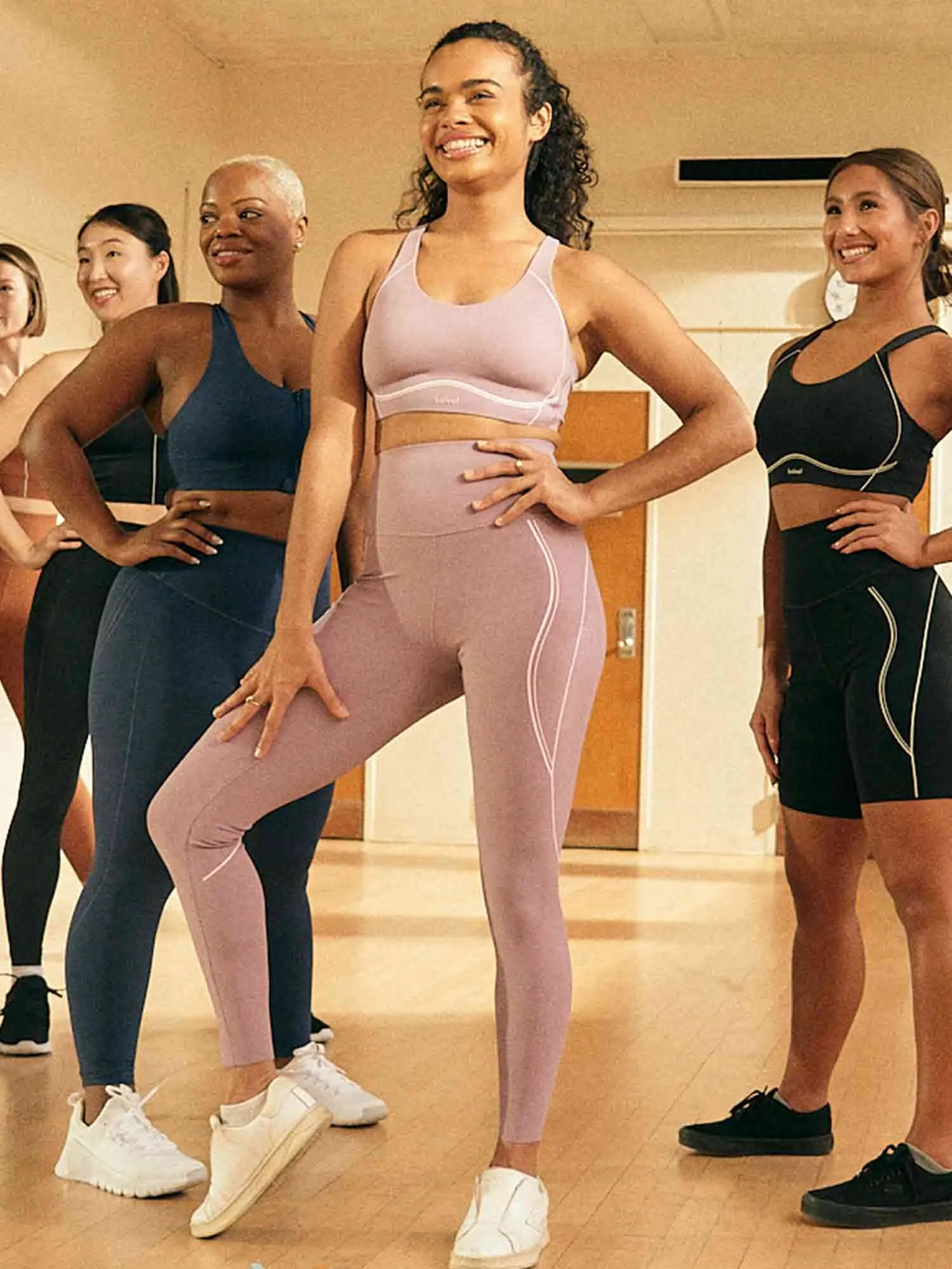 Freeleaf 25" High Rise Stripe Print Leggings