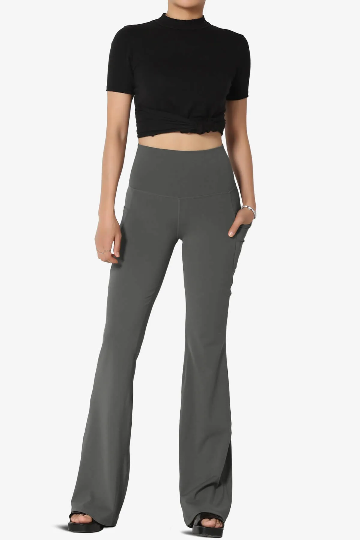 Gemma Athletic Pocket Flare Yoga Pants PLUS