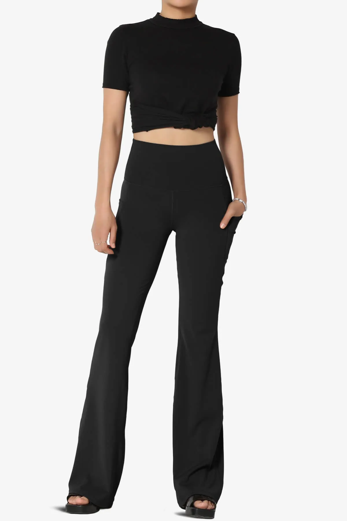 Gemma Athletic Pocket Flare Yoga Pants PLUS