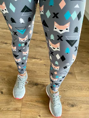 Geo Fox Women’s Activewear Leggings - Tall 33” inside leg