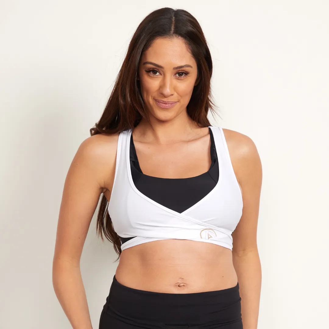 Geometric Swim/Run Nursing Sports Crop