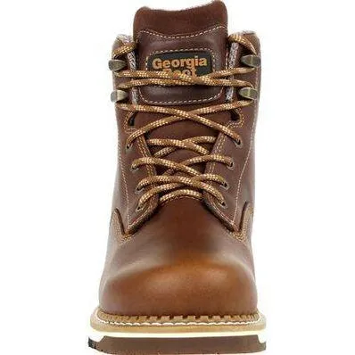 Georgia Men's AMP LT Wedge Soft Toe Waterproof Work Boot - Brown - GB00350