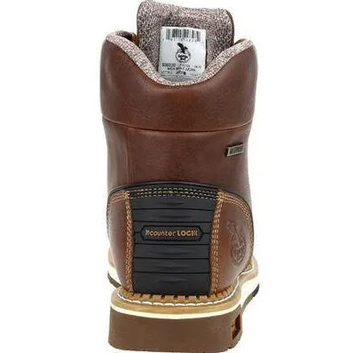 Georgia Men's AMP LT Wedge Soft Toe Waterproof Work Boot - Brown - GB00350