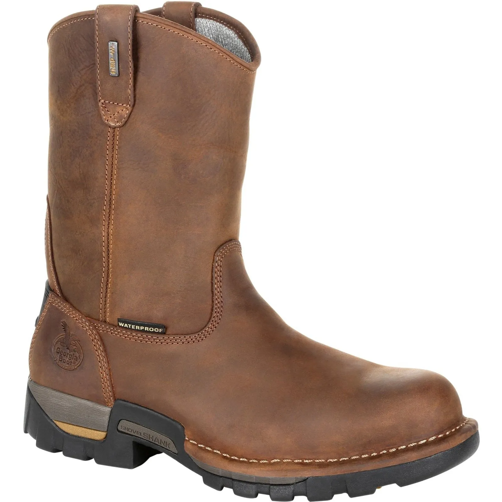 Georgia Men's Eagle One 10" Soft Toe Waterproof Work Boot - Brown - GB00314