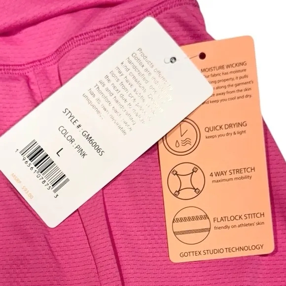 GOTTEX Golf &amp; Tennis Activewear Pink Skort Pockets NWT Large