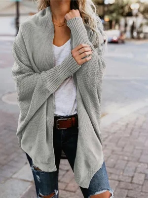 Grey Batwing Easy On Cardigan