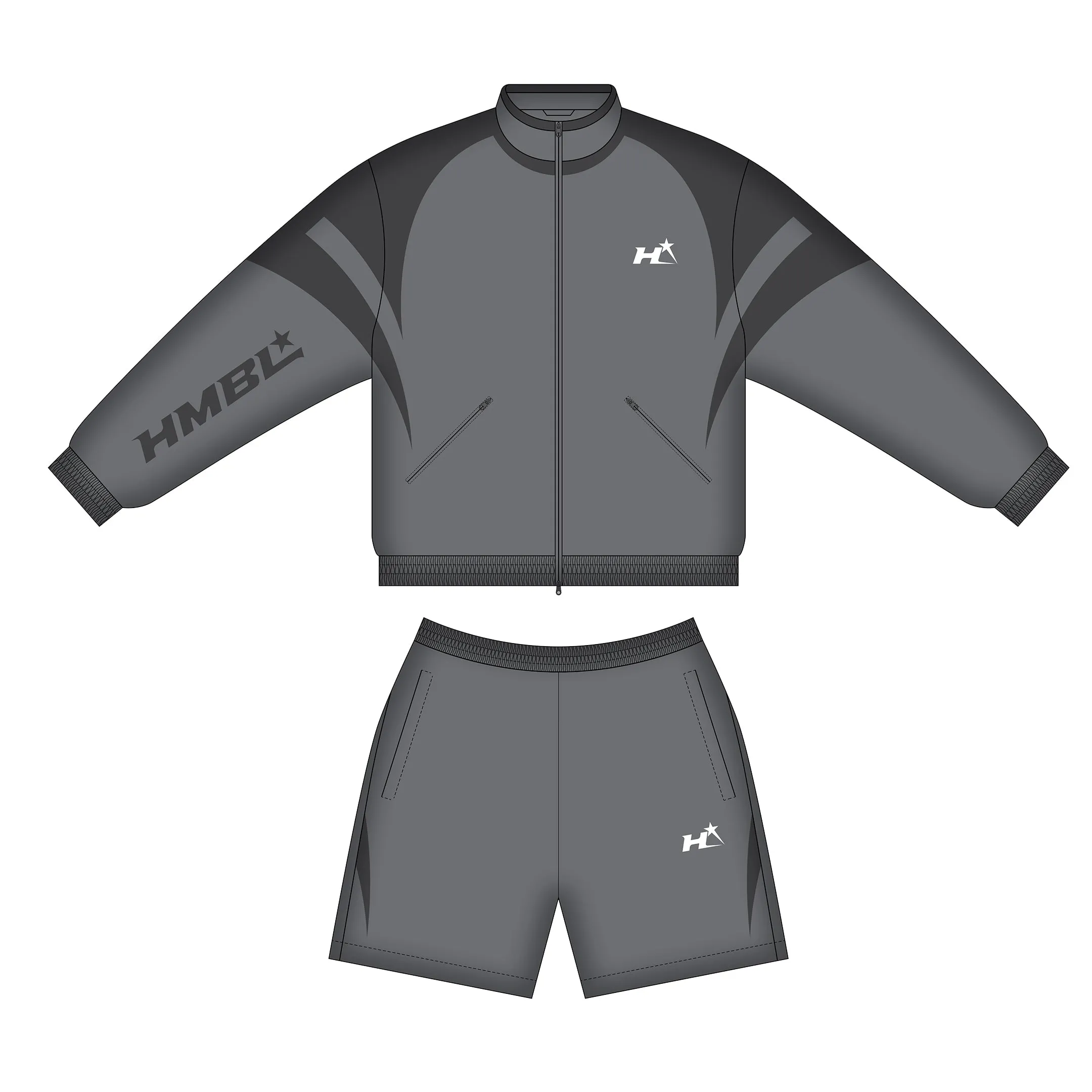 Grey hmbl runner track set