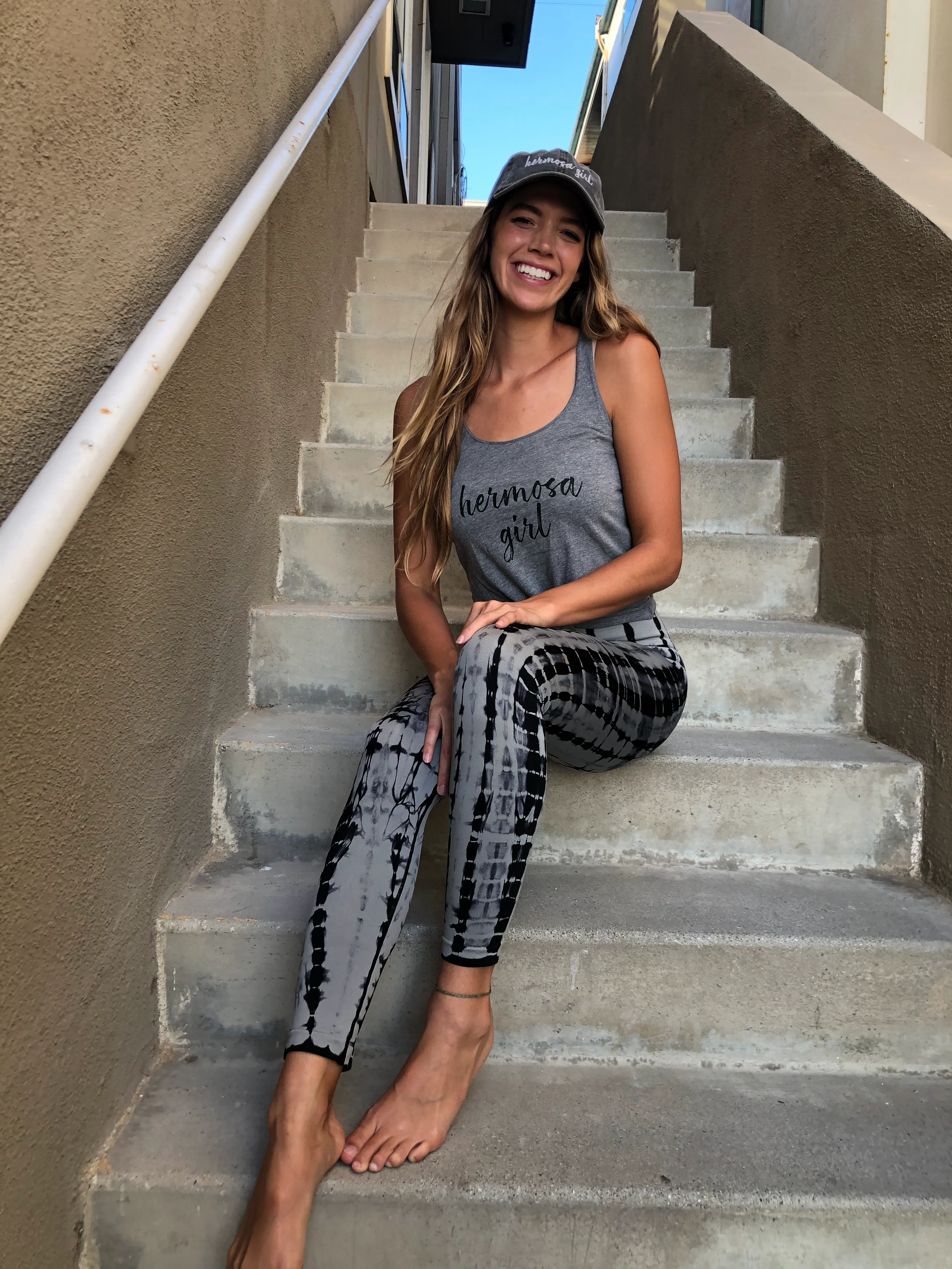 Grey/Black Tie-dye Leggings