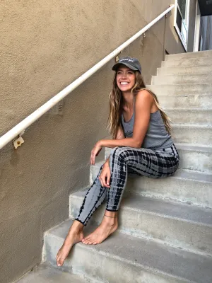 Grey/Black Tie-dye Leggings
