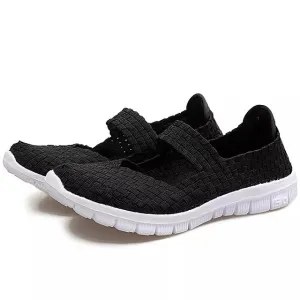 GS Comfort Plus  | Trendy platte geweven othopedische damesschoenen voor de zomer