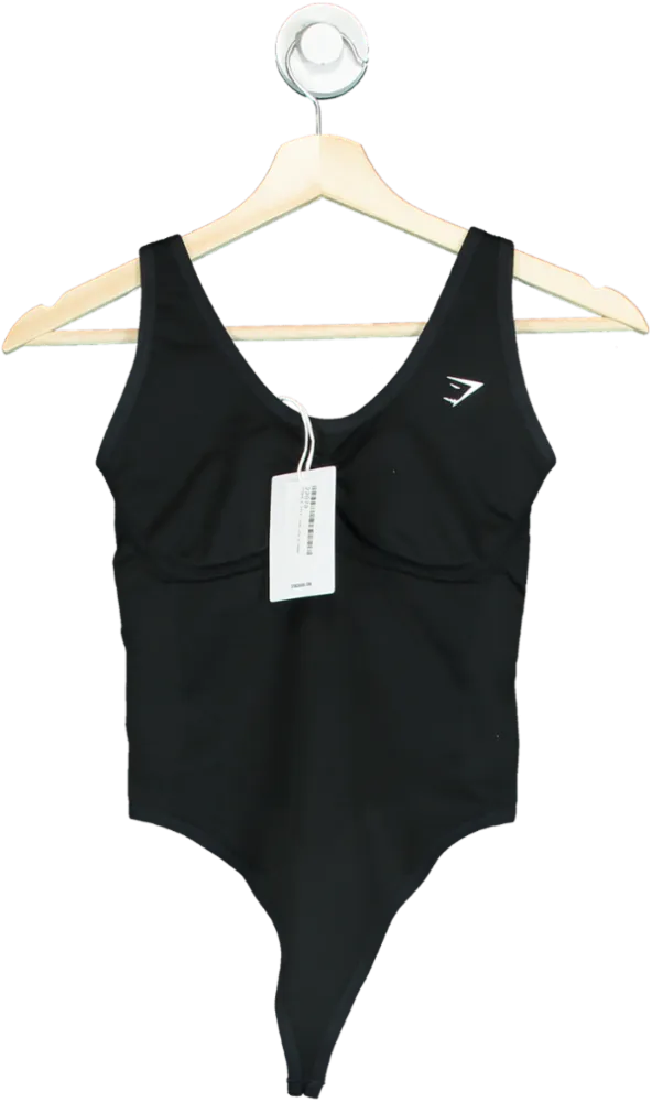 Gymshark Black Lift Contour Seamless Bodysuit UK XS