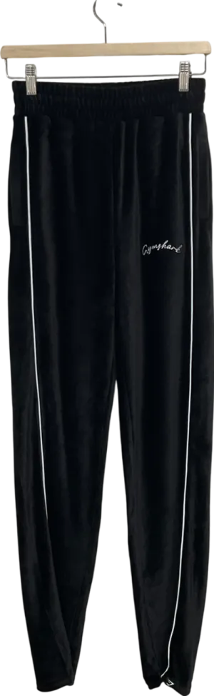 gymshark Black Velour Joggers UK XS