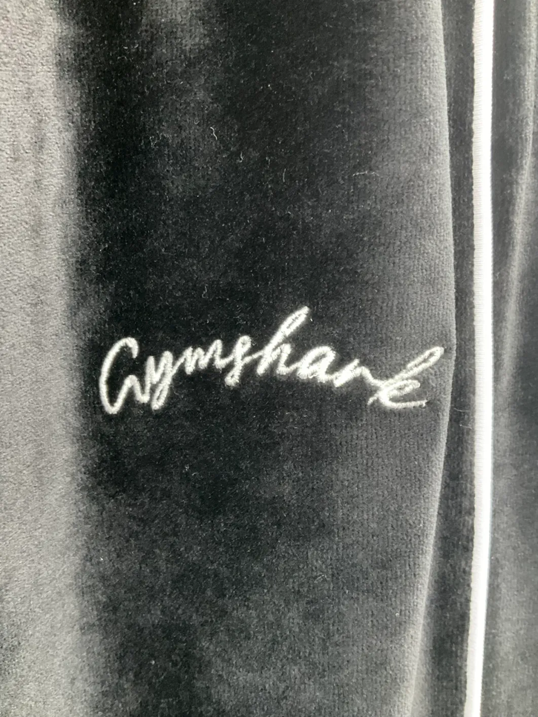 gymshark Black Velour Joggers UK XS