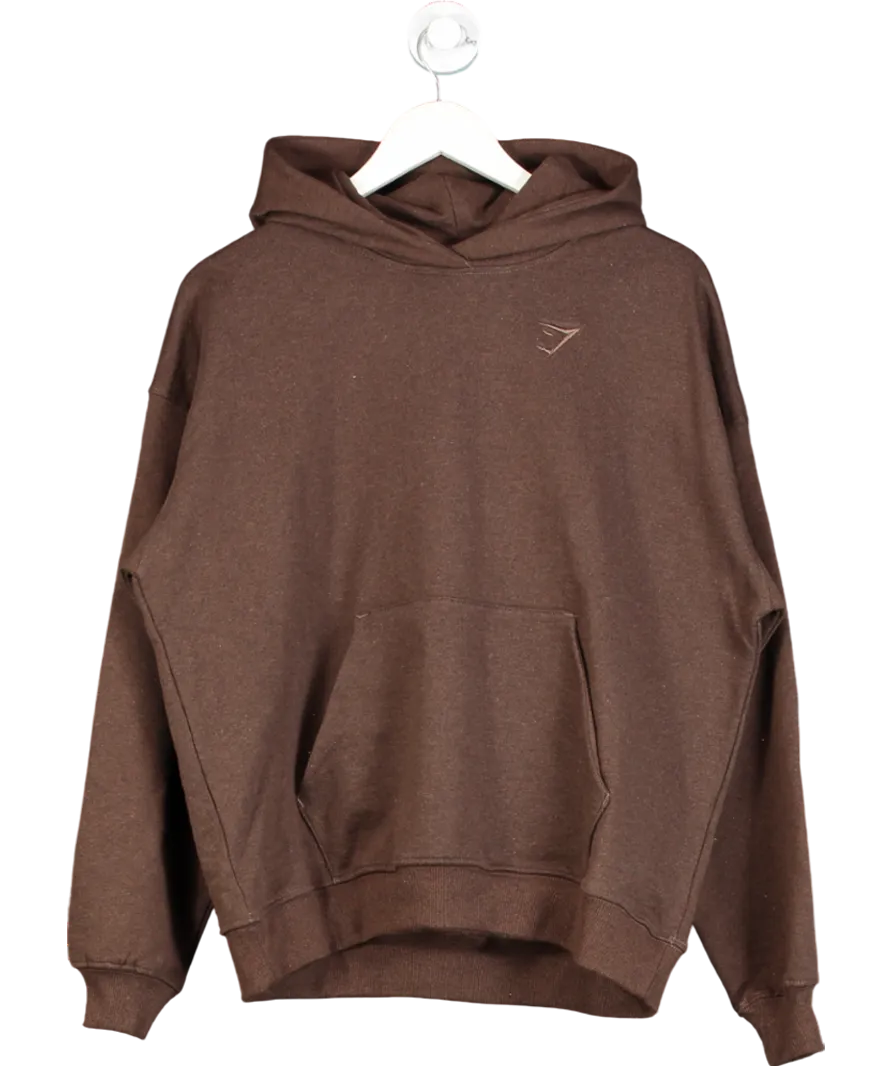 gymshark Brown Rest Day Sweats Hoodie UK XS
