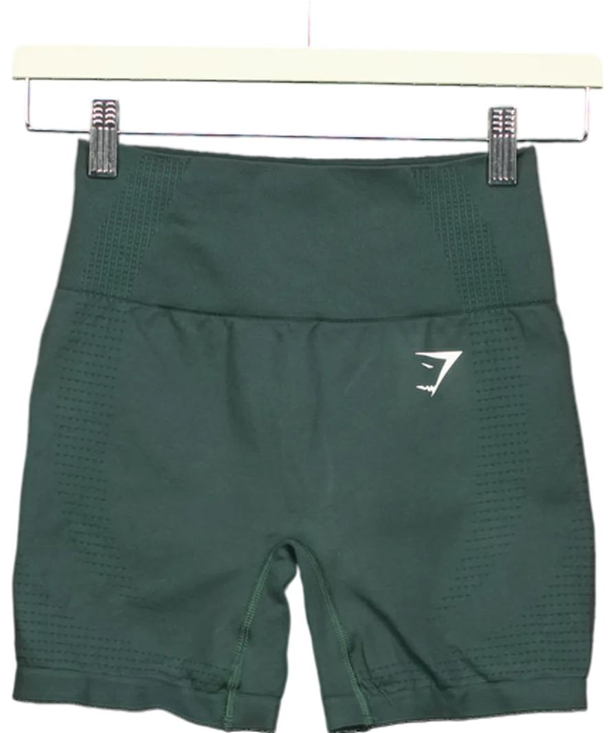 gymshark Green Vital Seamless Shorts UK S