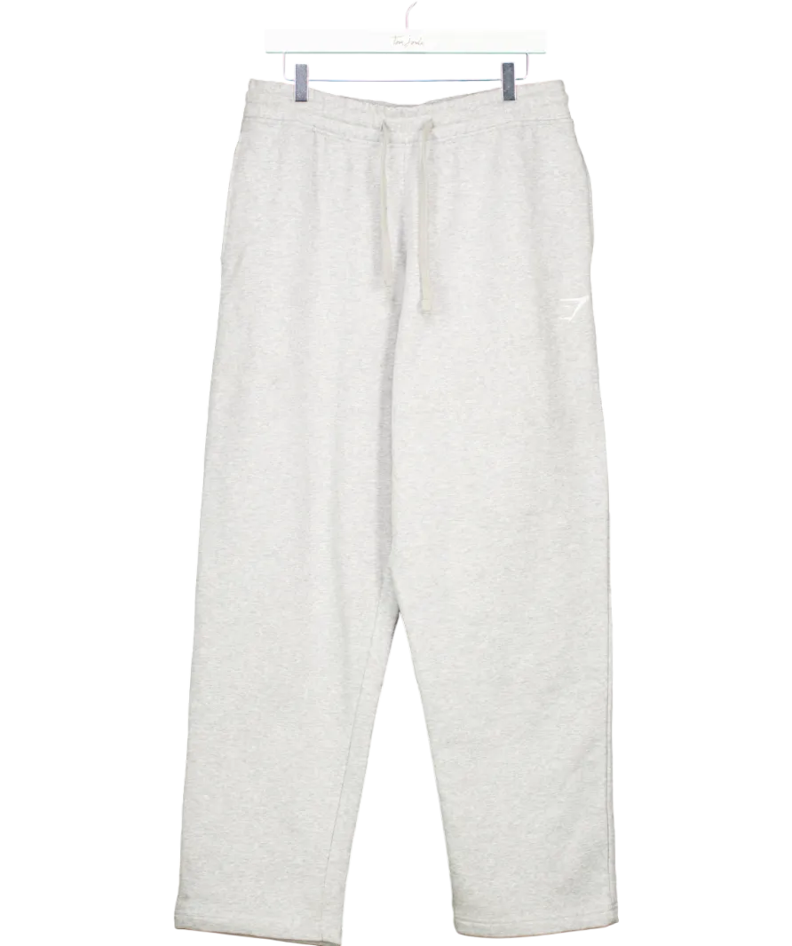 gymshark Grey Crest Straight Leg Joggers UK M