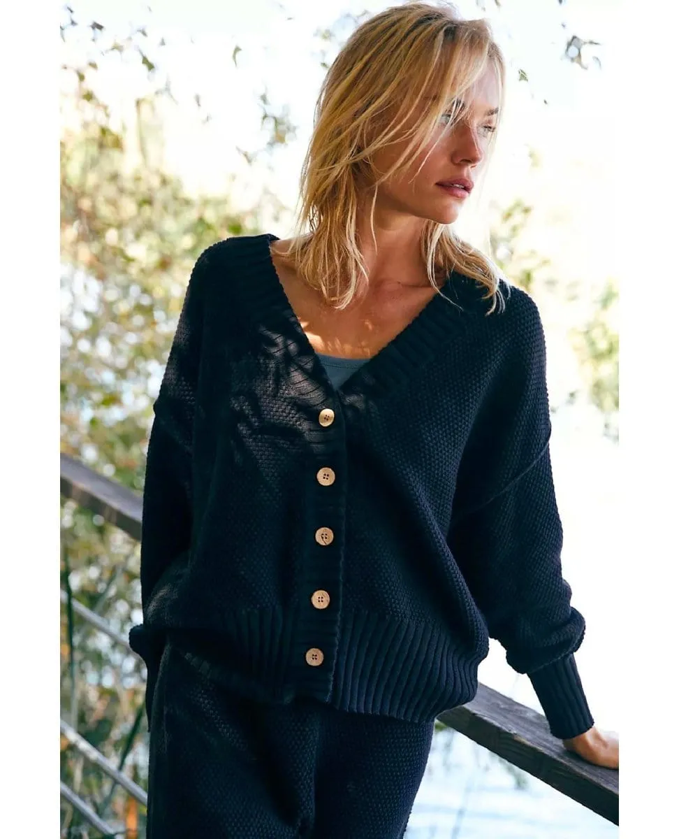 Hailee Cardi Sweater Set Peacoat Blue