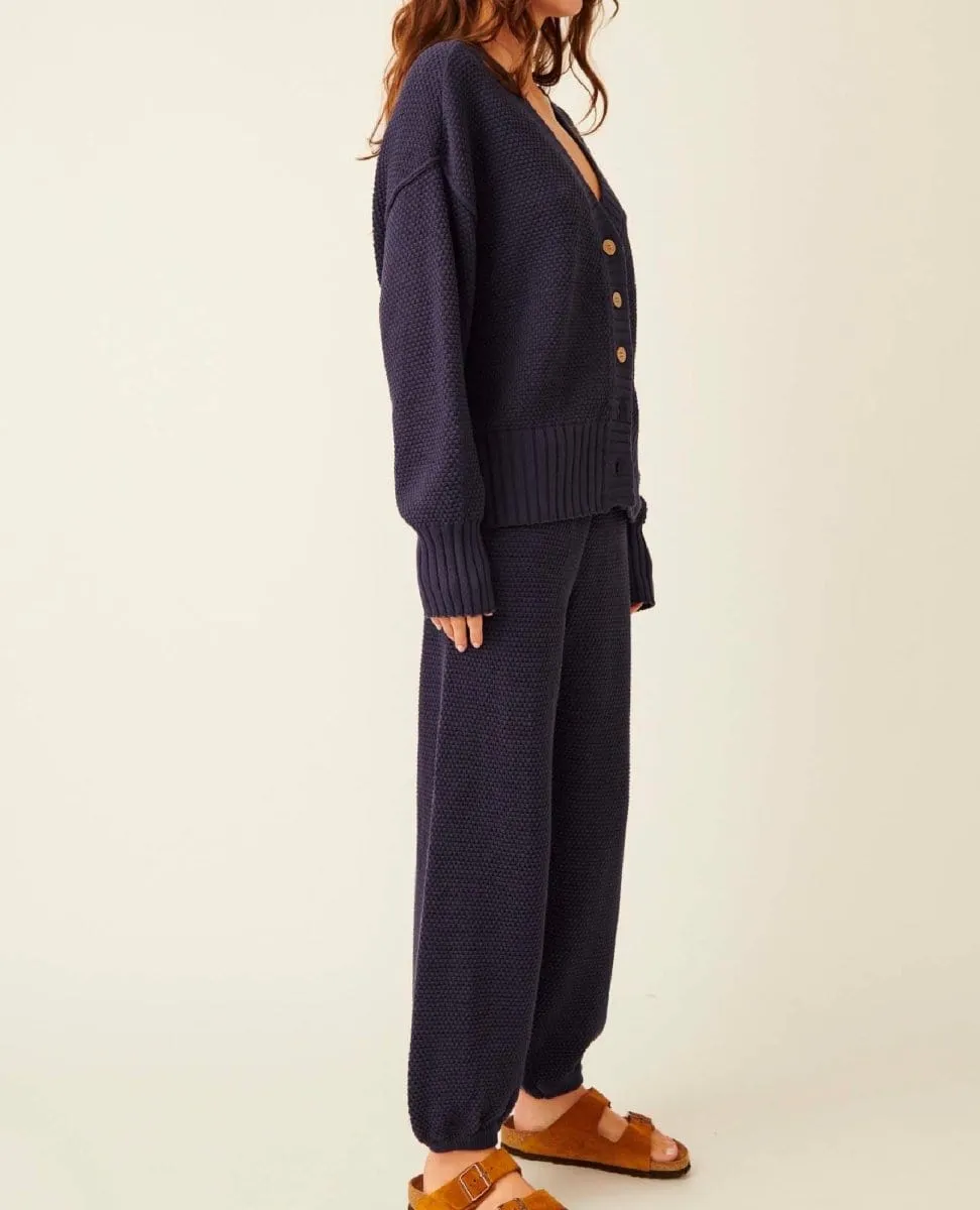 Hailee Cardi Sweater Set Peacoat Blue