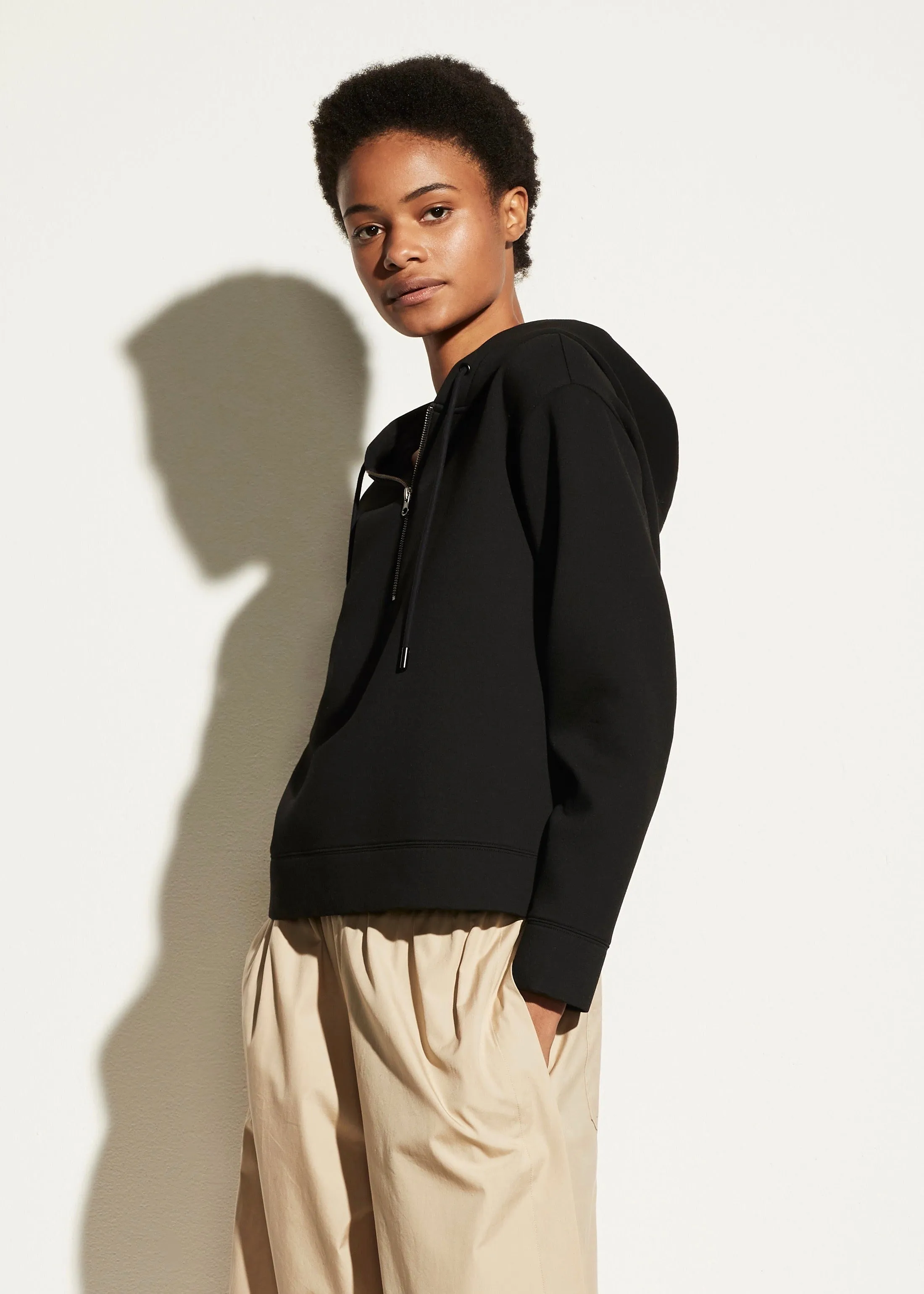 Half Zip Hoodie (Black)