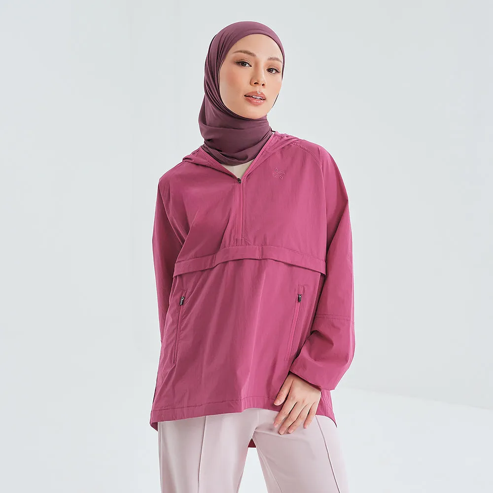 Half Zip Parka - Magenta