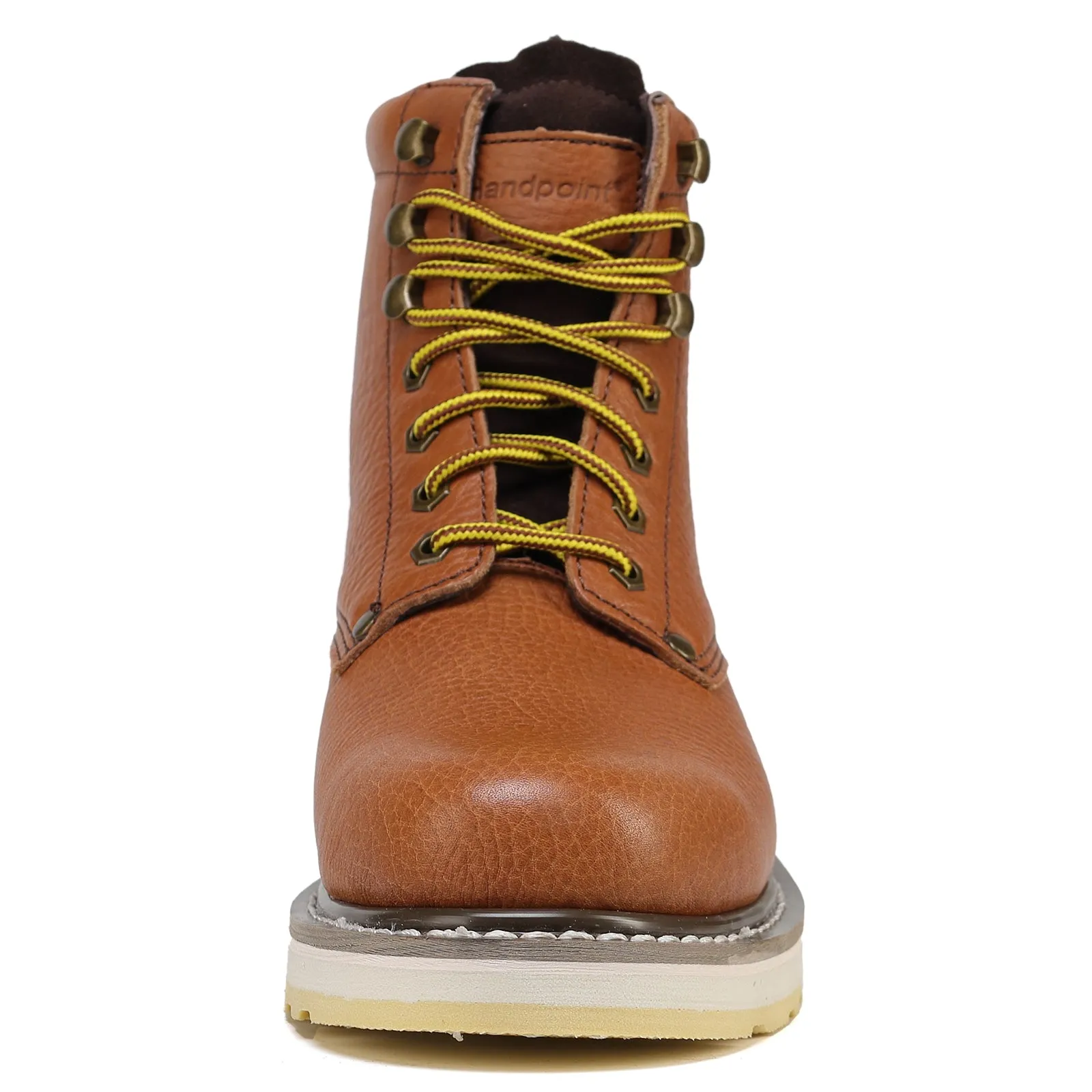 HANDPOINT 84984 Men's work boots Soft Toe comfortable 6" boots Brown