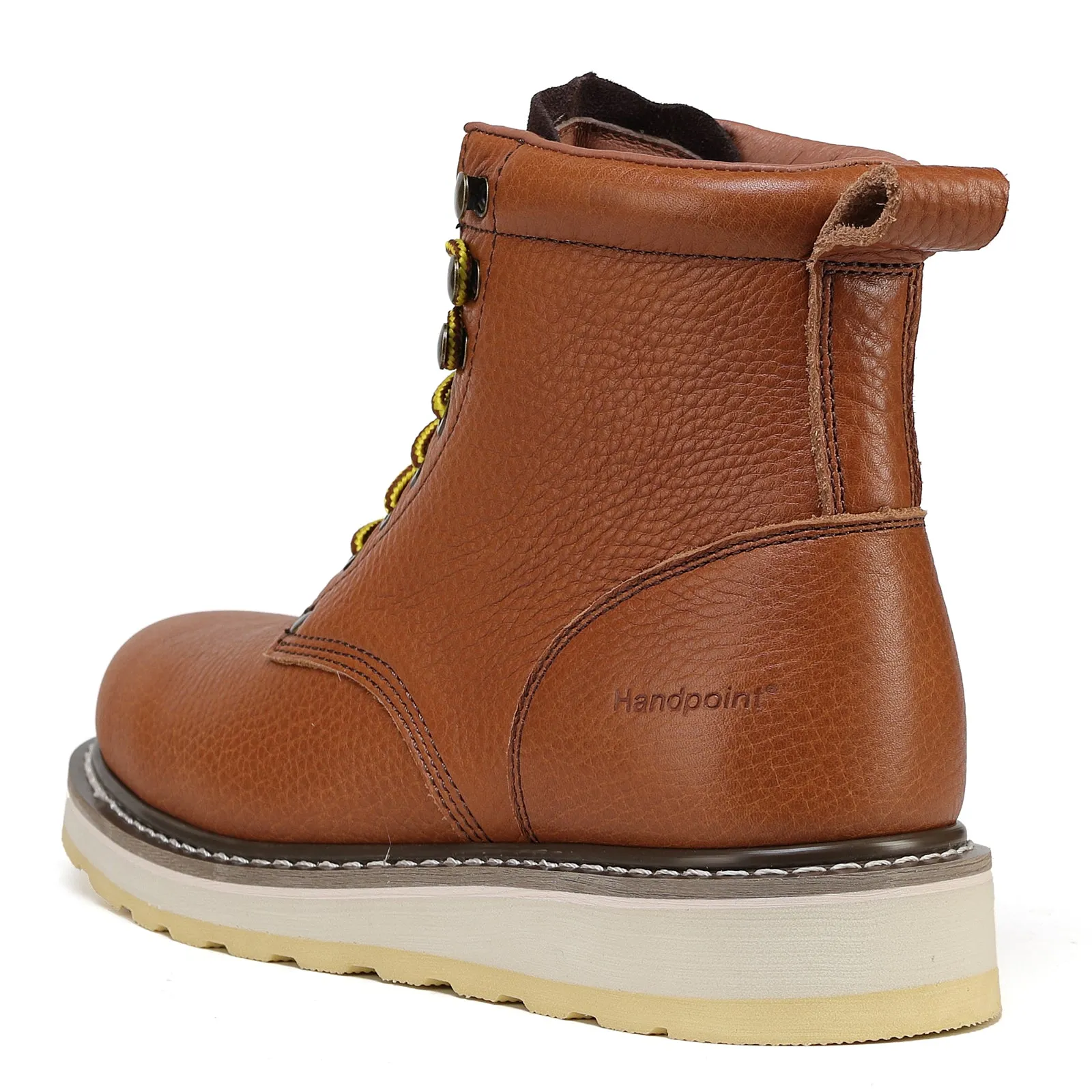 HANDPOINT 84984 Men's work boots Soft Toe comfortable 6" boots Brown