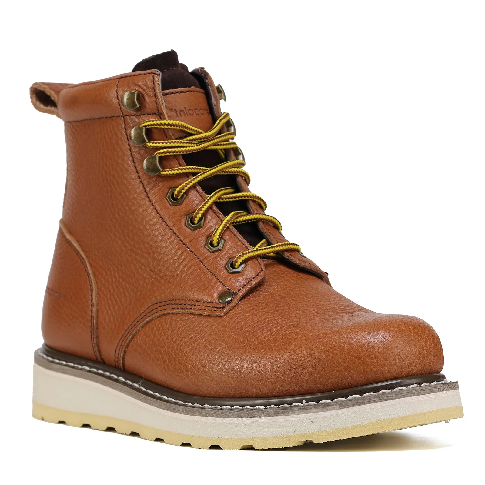 HANDPOINT 84984 Men's work boots Soft Toe comfortable 6" boots Brown