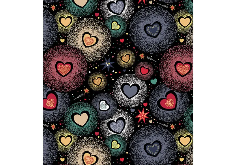Hazy Hearts leggings with pockets