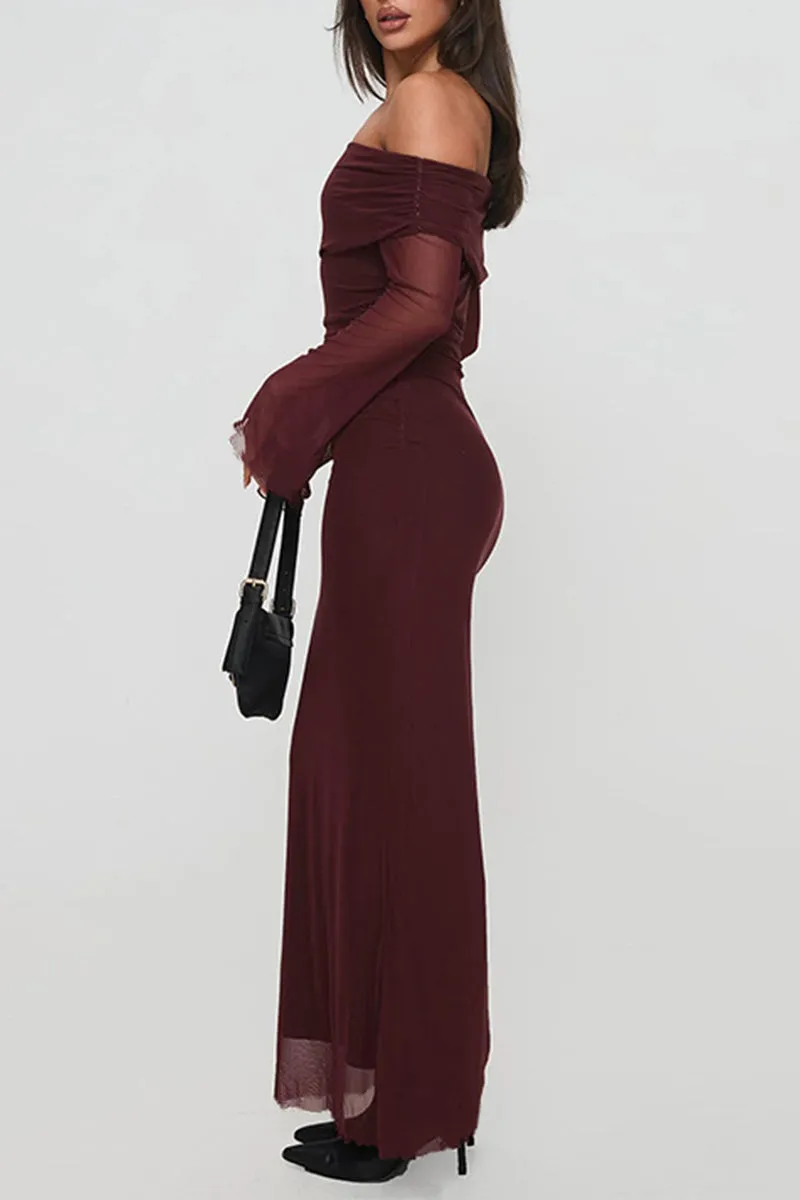 HBR1094 Off-Shoulder Elegance Dress