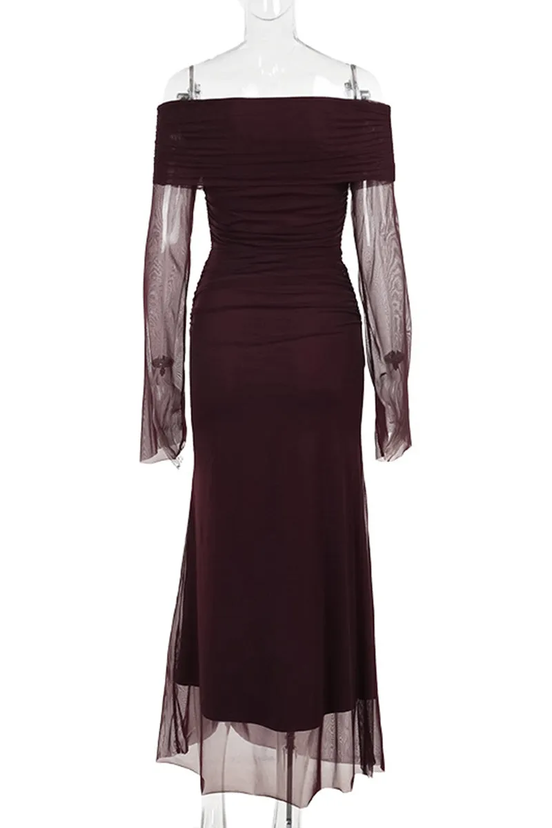HBR1094 Off-Shoulder Elegance Dress