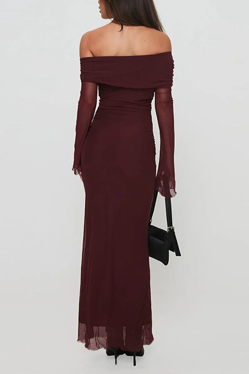 HBR1094 Off-Shoulder Elegance Dress