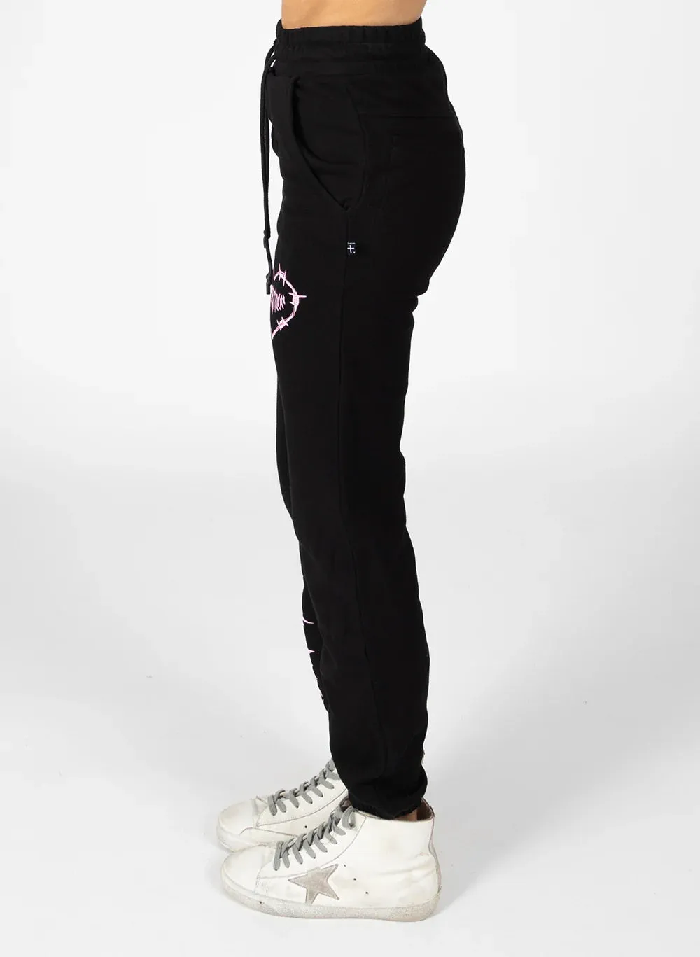Heart Print Trackie Pants