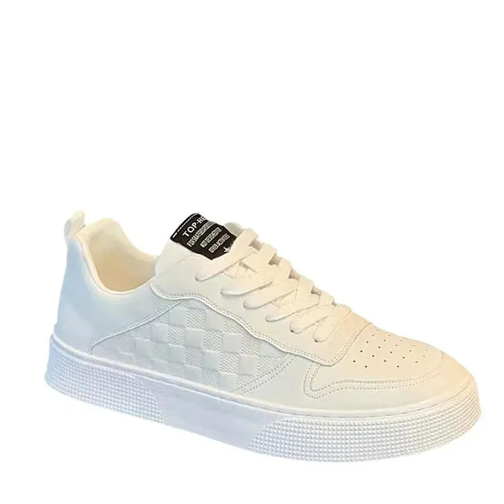 Herren-Cricket-Schuhe 2024 Herbst Neue Atmungsaktive Panda-Farbe Leder Freizeitschuhe Weiß Schuhe Trendy Schuhe