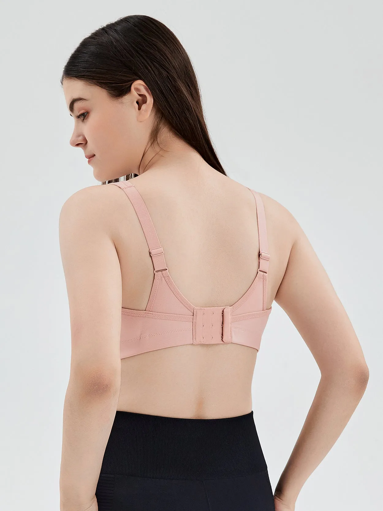 High Impact Large Bust Full Coverage Workout Bras Pink