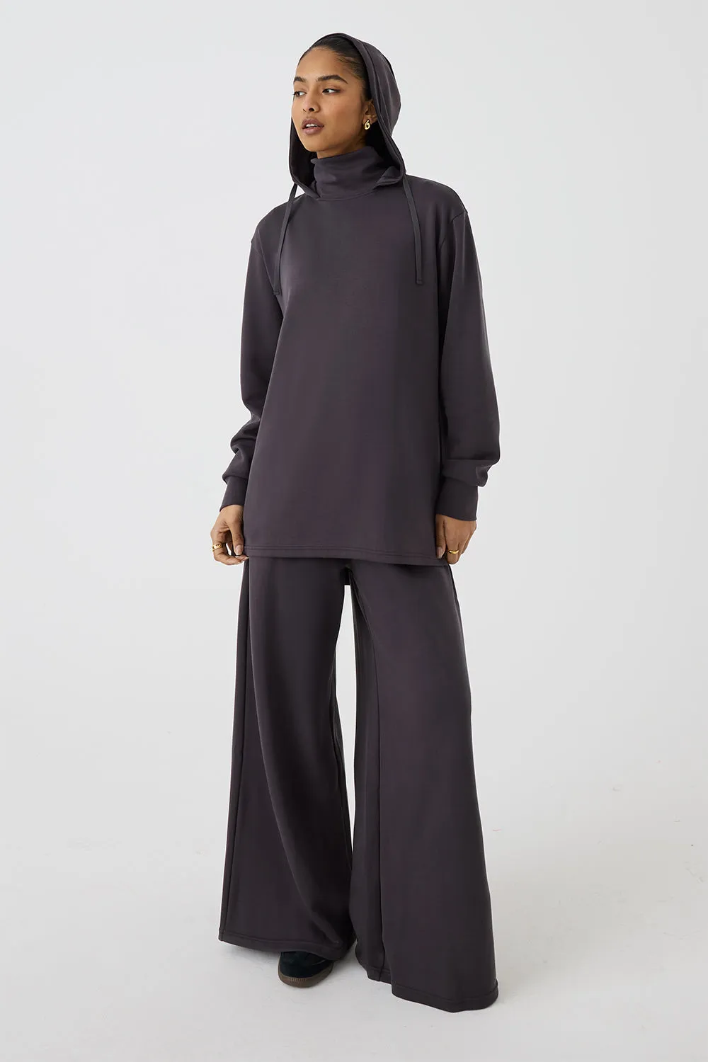 High Neck Hoodie