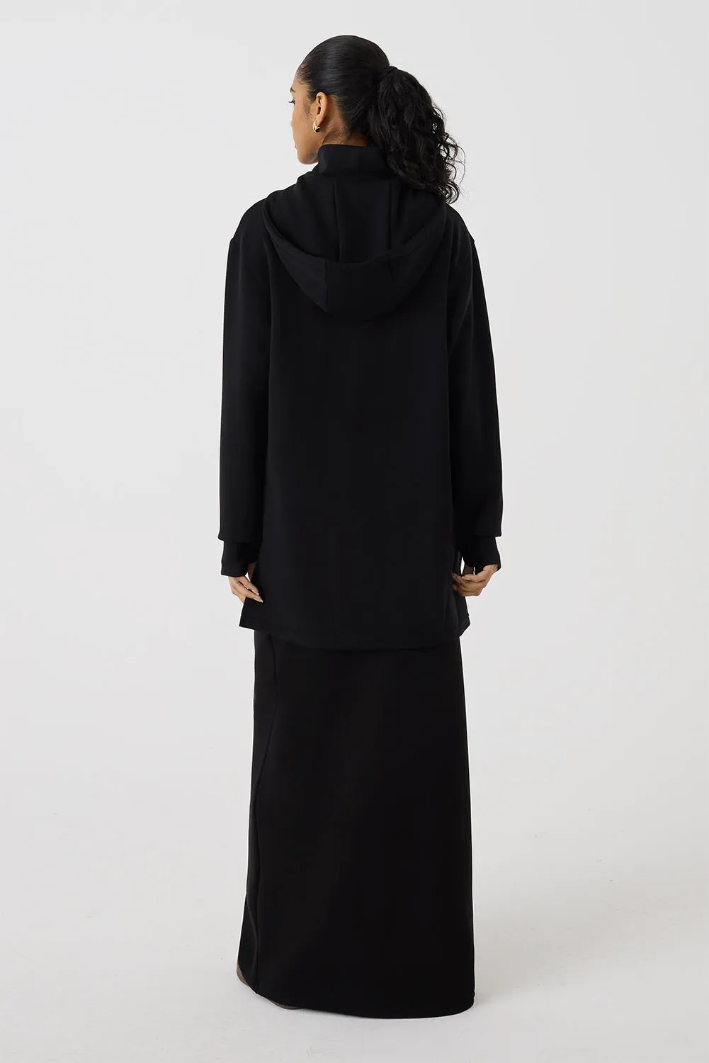 High Neck Hoodie