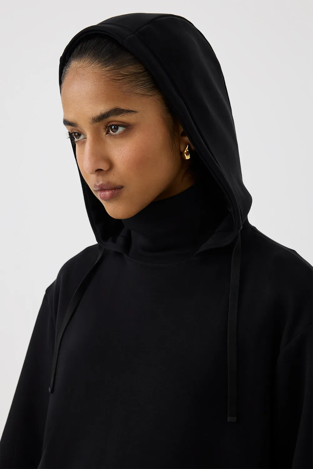 High Neck Hoodie