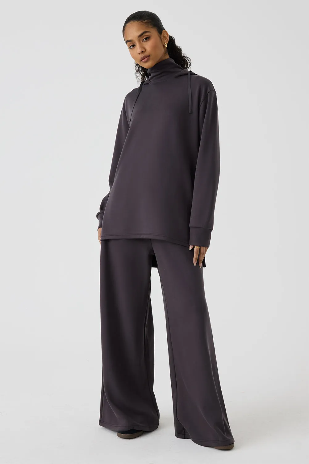High Neck Hoodie