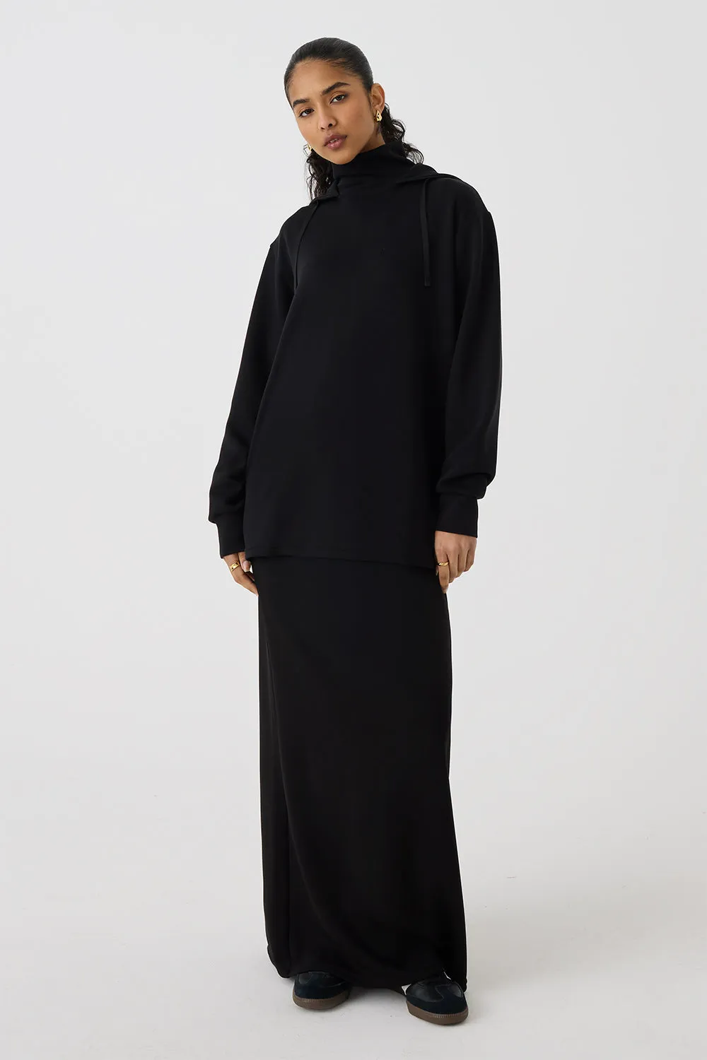 High Neck Hoodie