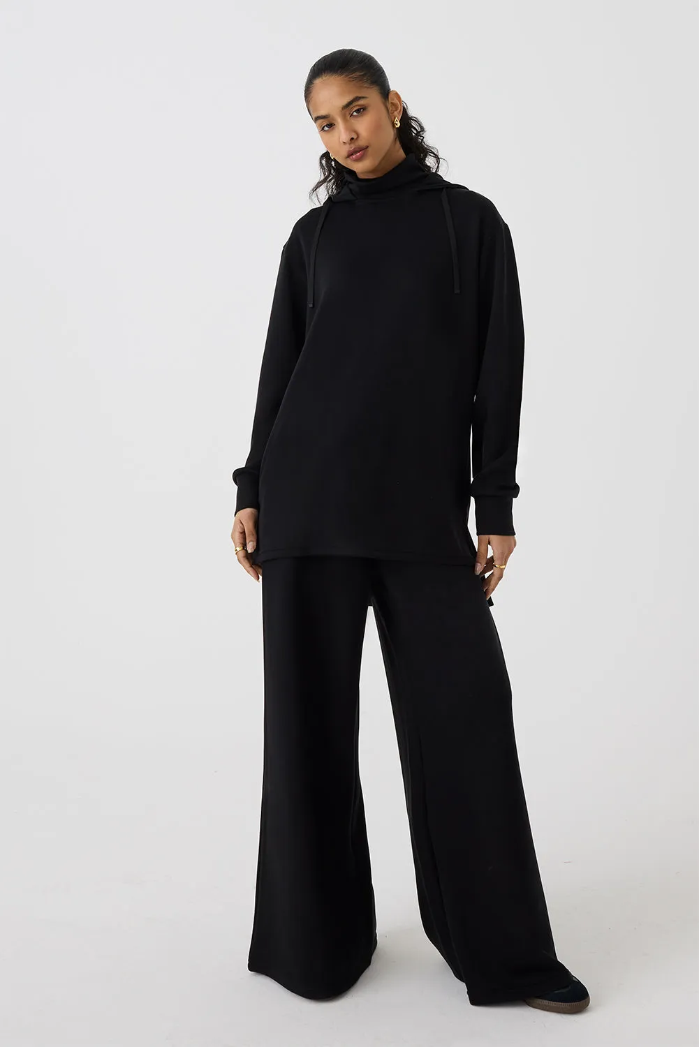 High Neck Hoodie