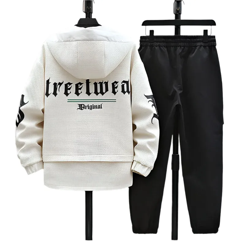 Hooded Jacket & Pant Matching Set