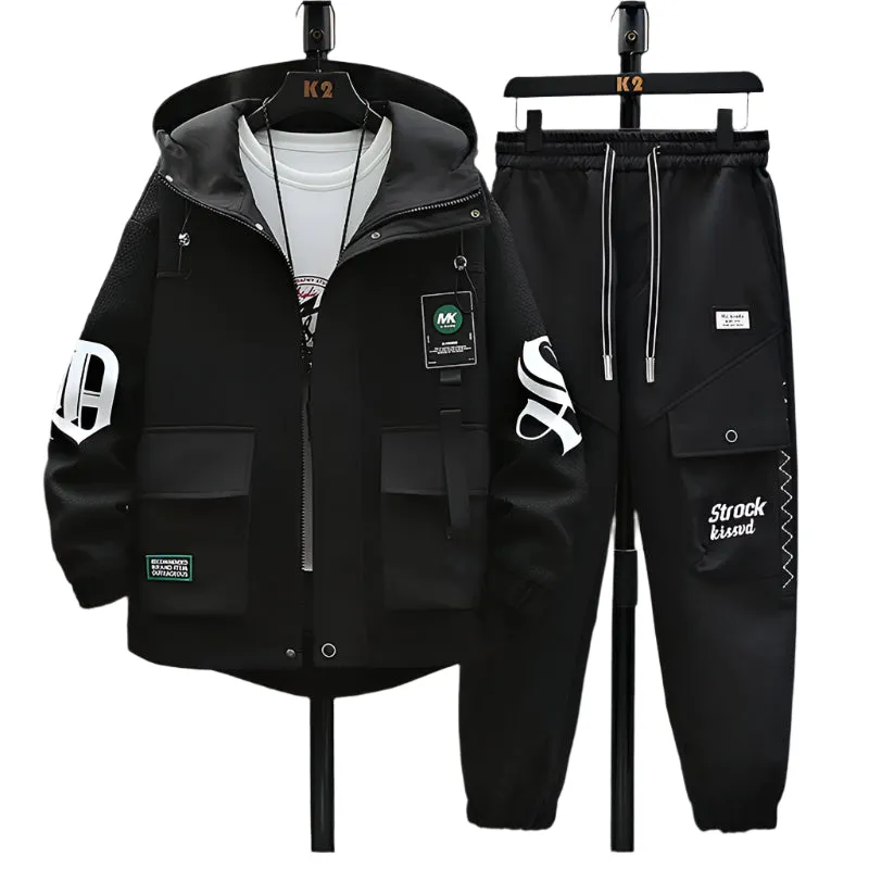Hooded Jacket & Pant Matching Set