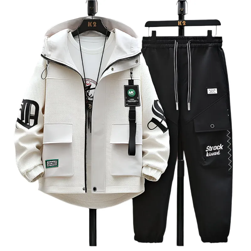 Hooded Jacket & Pant Matching Set