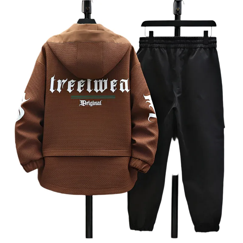 Hooded Jacket & Pant Matching Set